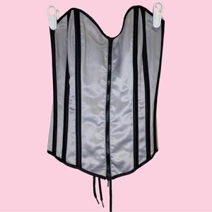 Grey black Corset